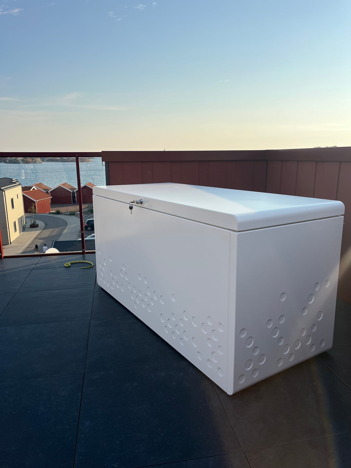 Förvaringslåda för Utomhusbruk - Vit aluminium