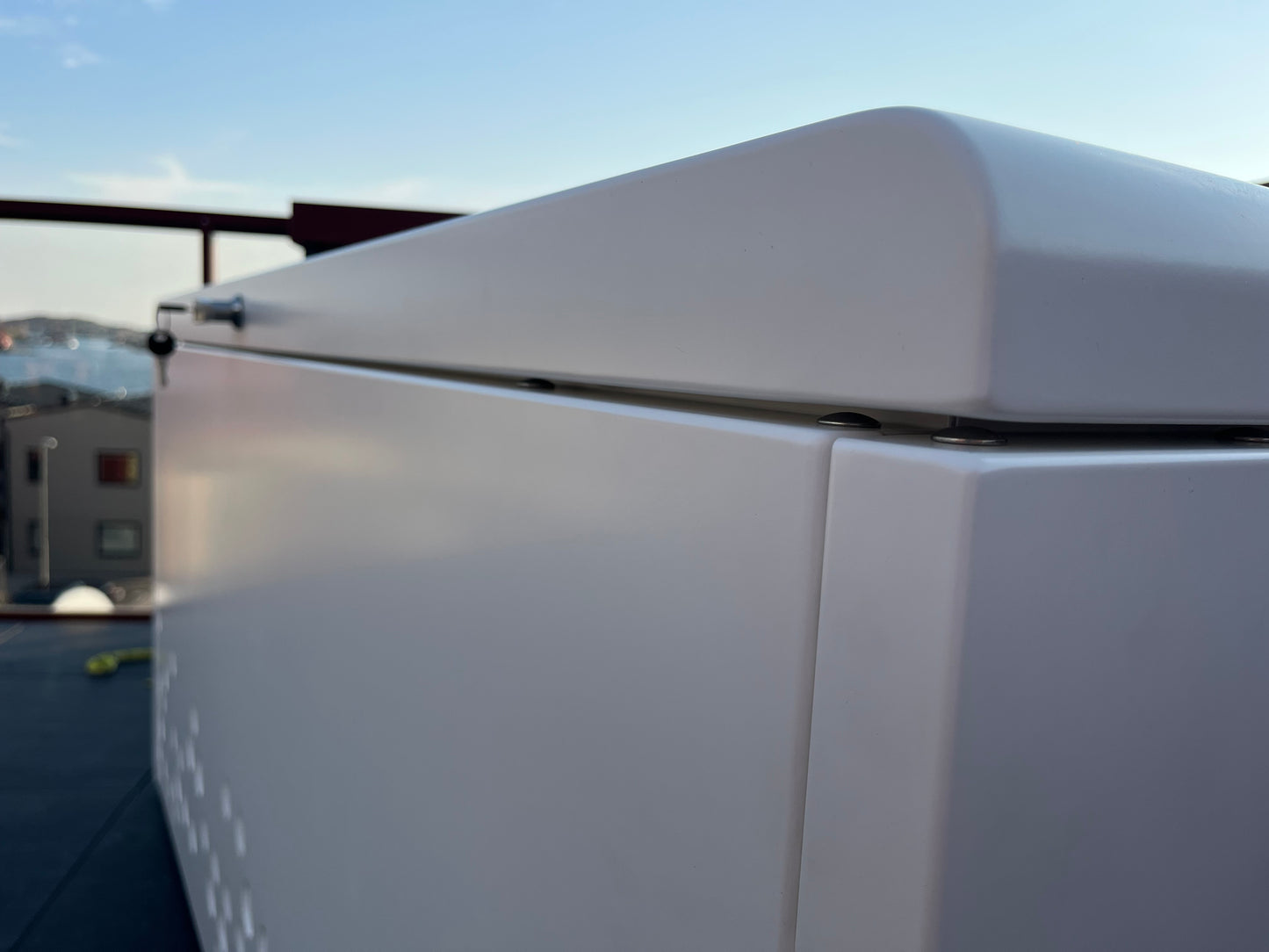 Förvaringslåda för Utomhusbruk - Vit aluminium