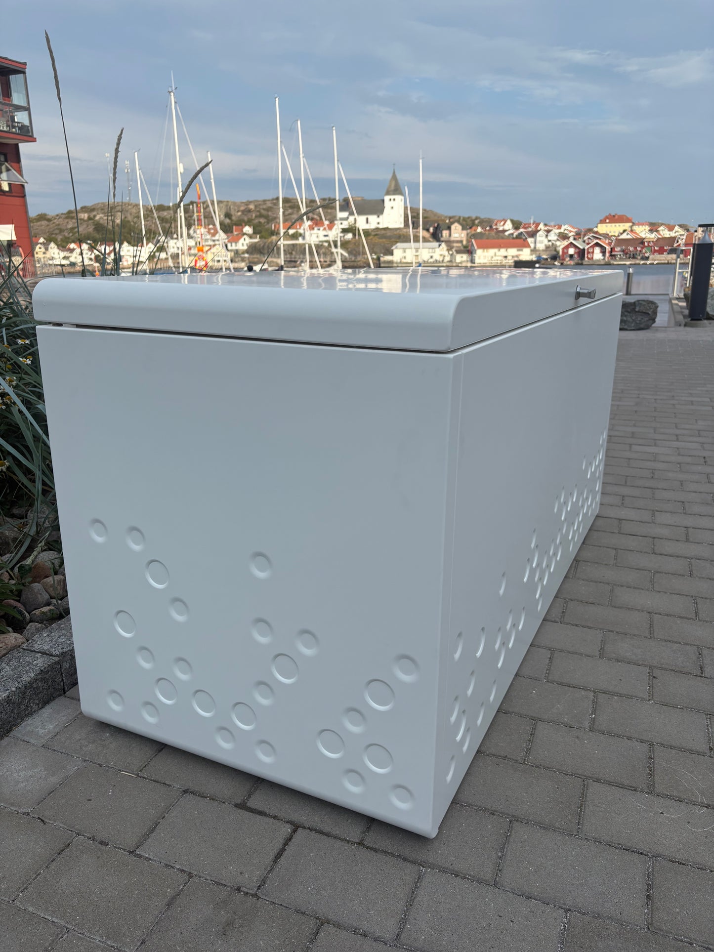 Förvaringslåda för Utomhusbruk - Vit aluminium