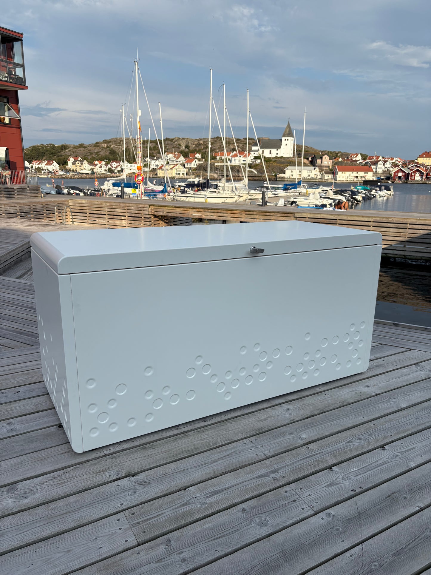 Förvaringslåda för Utomhusbruk - Vit aluminium