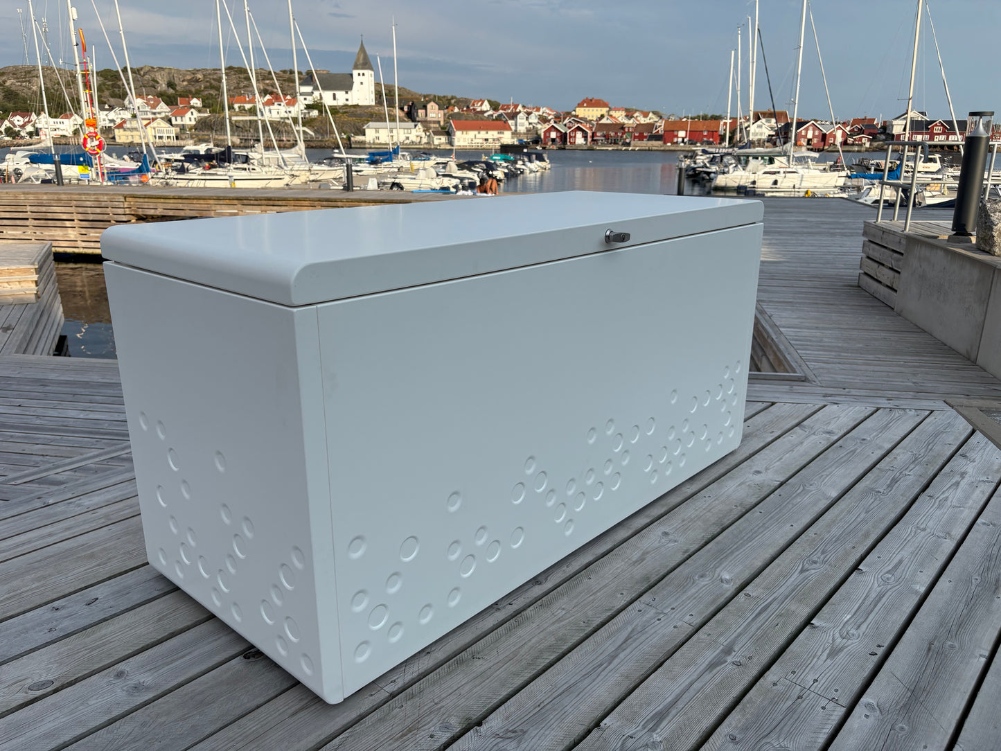 Förvaringslåda för Utomhusbruk - Vit aluminium