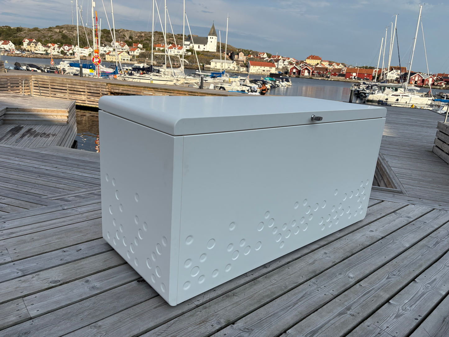Förvaringslåda för Utomhusbruk - Vit aluminium