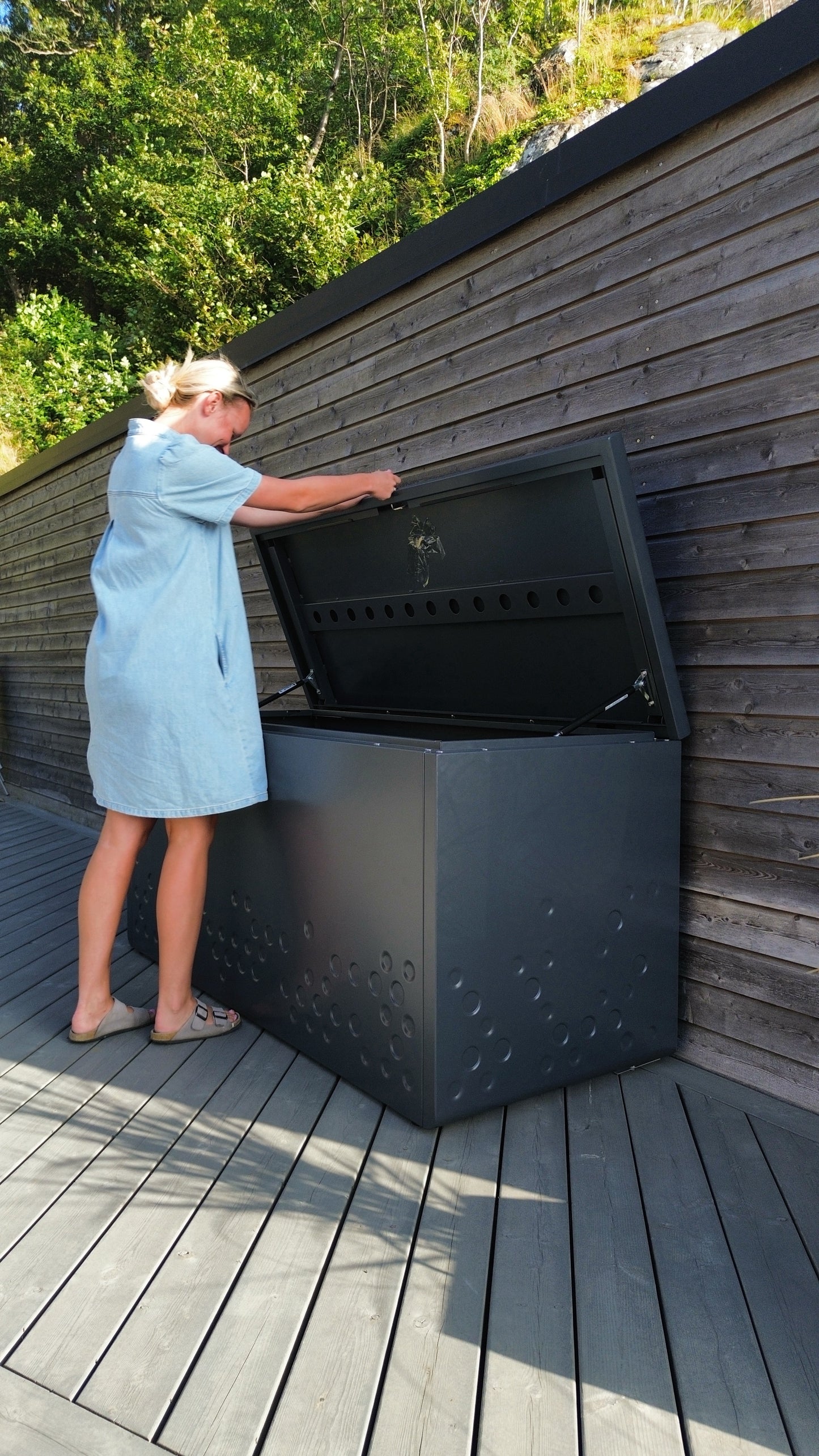 Hynderboks - Pudeboks Aluminium Sort