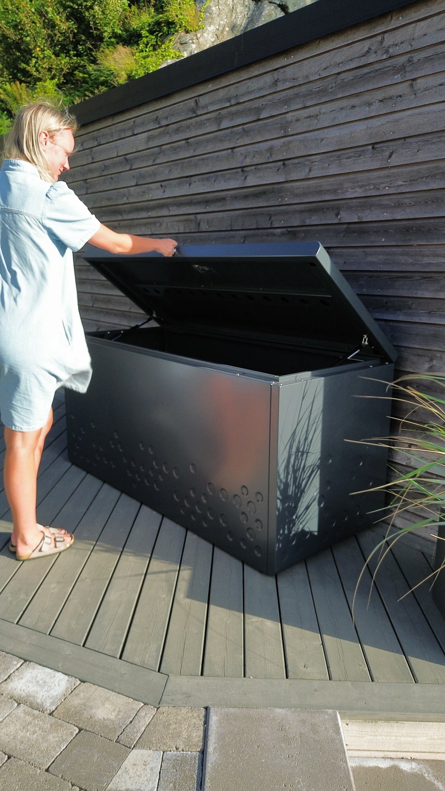 Hynderboks - Pudeboks Aluminium Sort